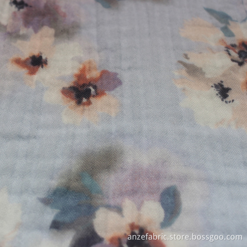 100 Printed Cotton Double LAYER Gauze Fabric